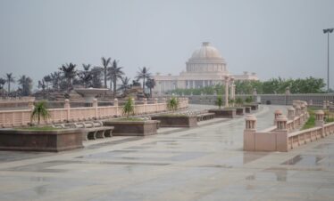 Captivating view of Ambedkar Memorial Park depicting architectural beauty in Lucknow, India.