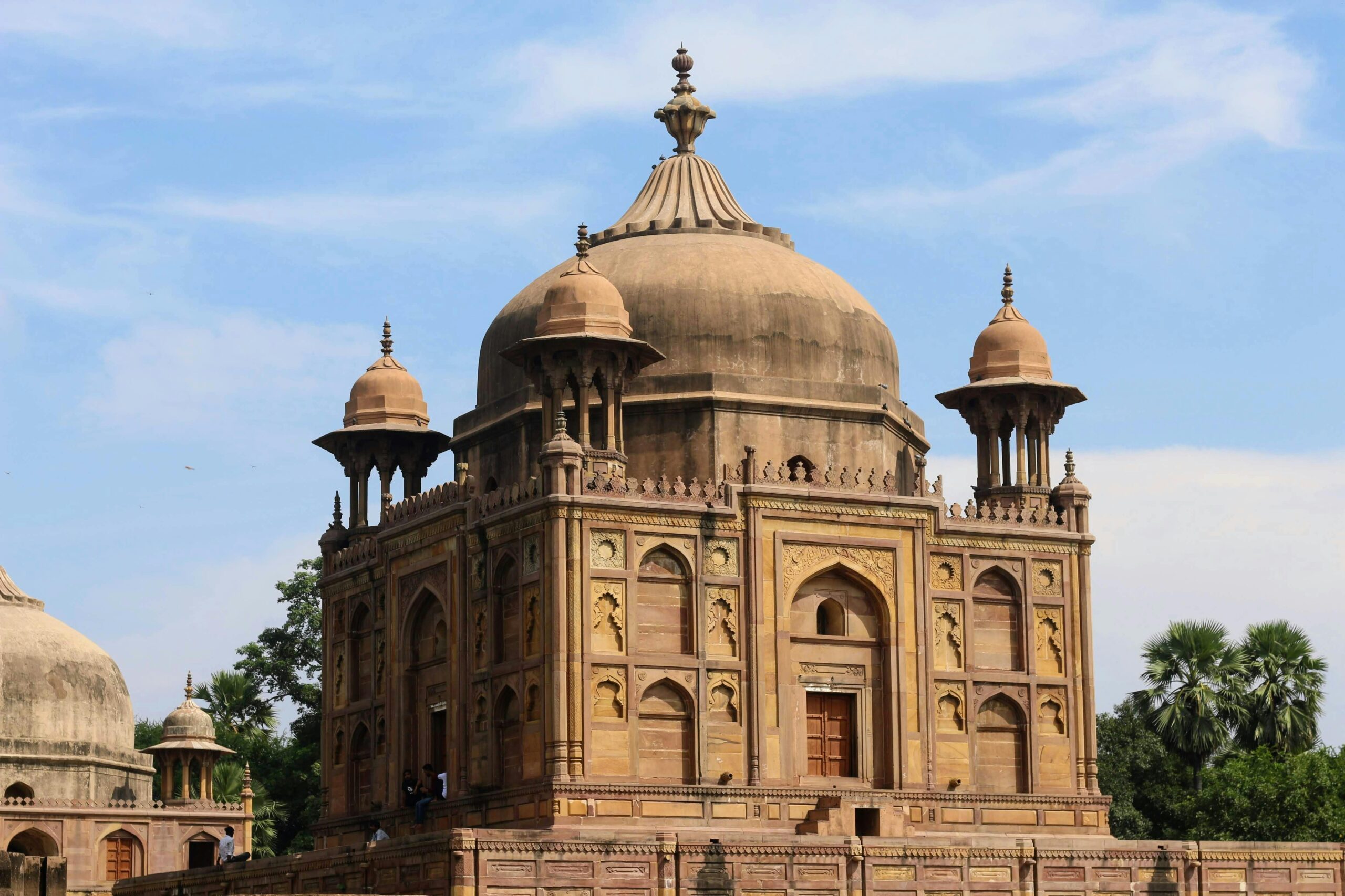 Explore the architectural grandeur of Khusro Bagh, a historic landmark in Prayagraj, India.